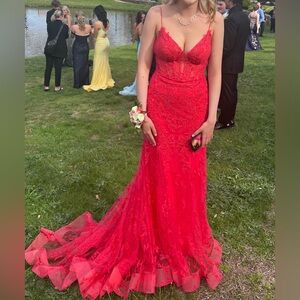 Ellie Wilde Mermaid Formal Beaded Prom Dress